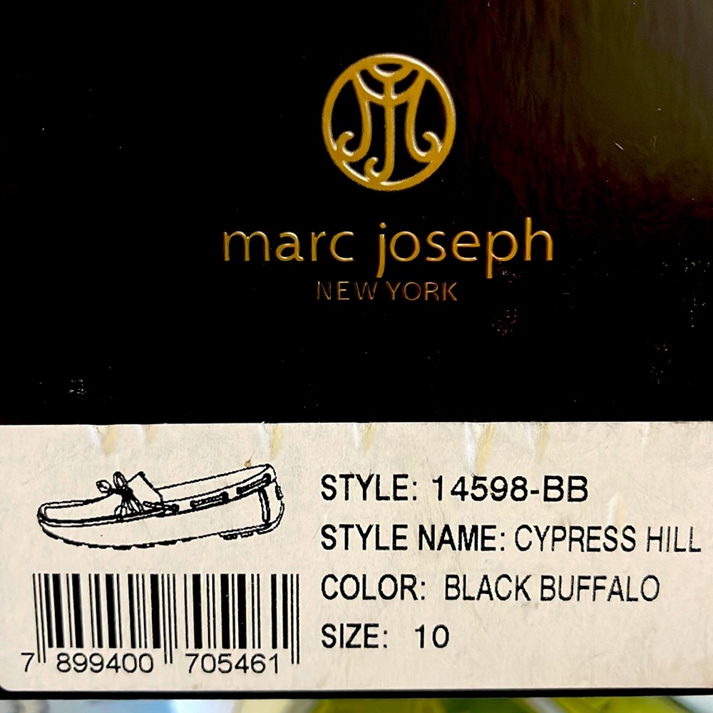 MARC JOSEPH NWT Cypress Hill Black Buffalo Loafer in Size 10